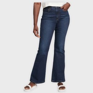 * SOLD * Gap Vintage Flare High Rise Indigo Wash Low Stretch Jeans - 35/20